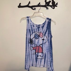 Peanuts Tye Dye Tank Top